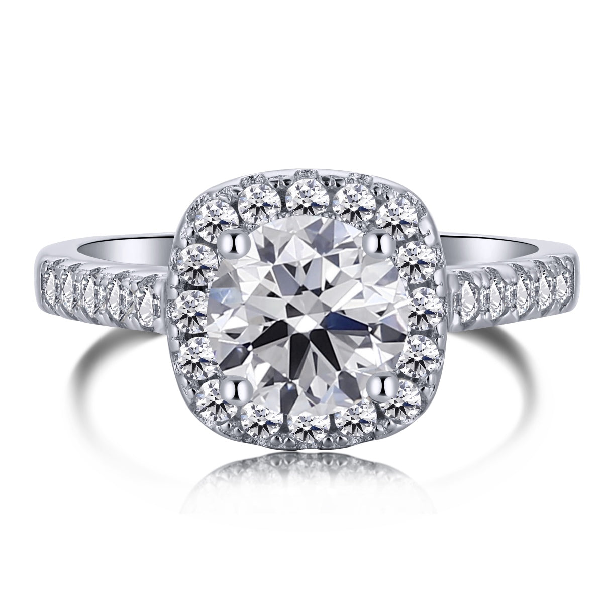 [Elowen Jewels]Dazzling Resplendent Round Cut Wedding Ring