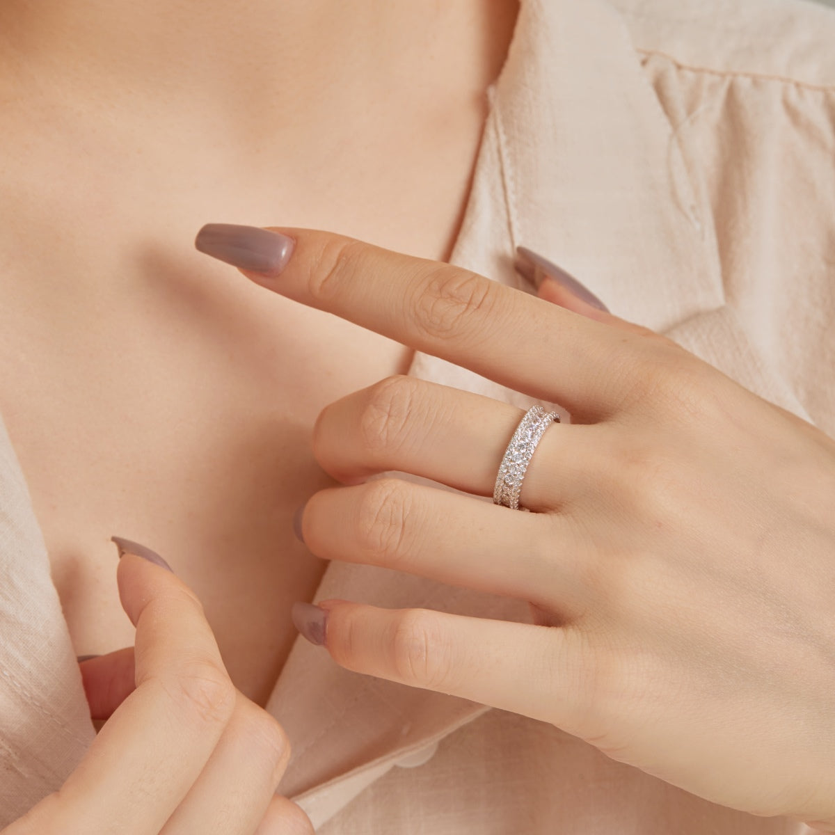 [Elowen Jewels]Delicate Colorful Round Cut Daily Ring