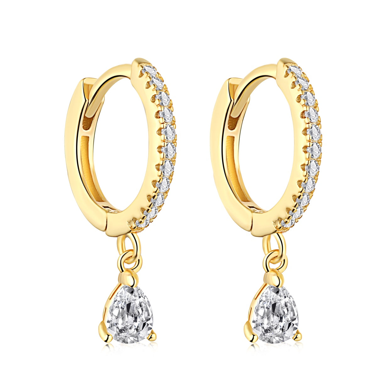 [Elowen Jewels]Luxurious Geometric Drop Earrings