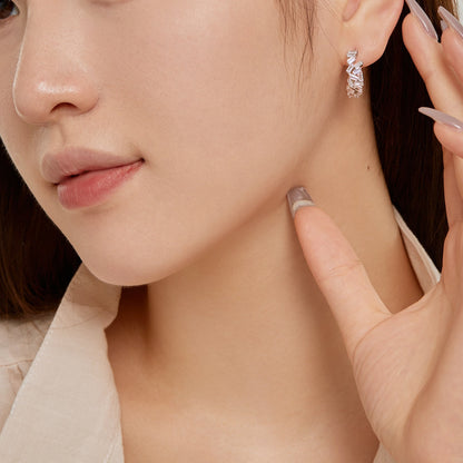 [Elowen Jewels]Dazzling Colorful Emerald Cut Daily Earrings