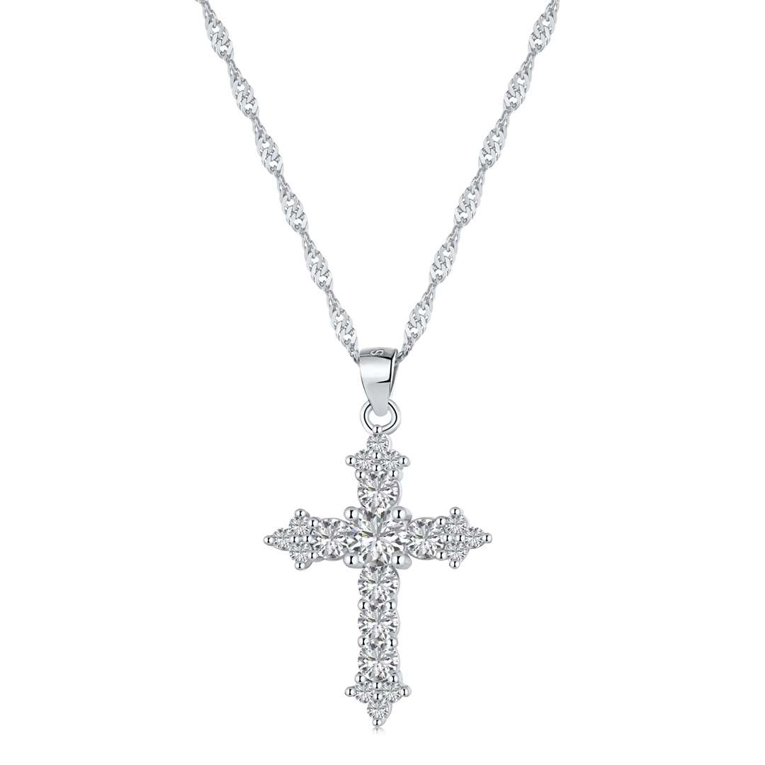 [Elowen Jewels]Delicate Cross Shape Necklace