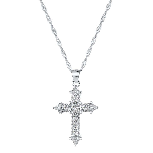 [Elowen Jewels]Delicate Cross Shape Necklace