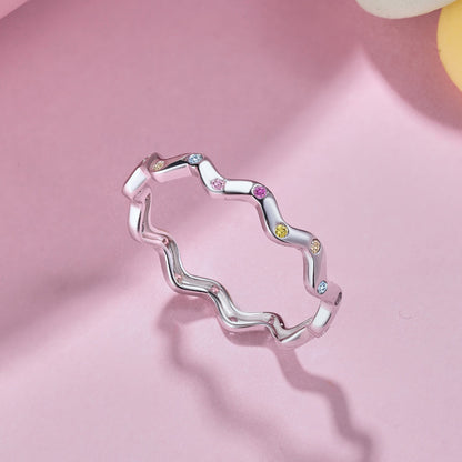 [Elowen Jewels]Ornate Vibrant Round Cut Daily Ring