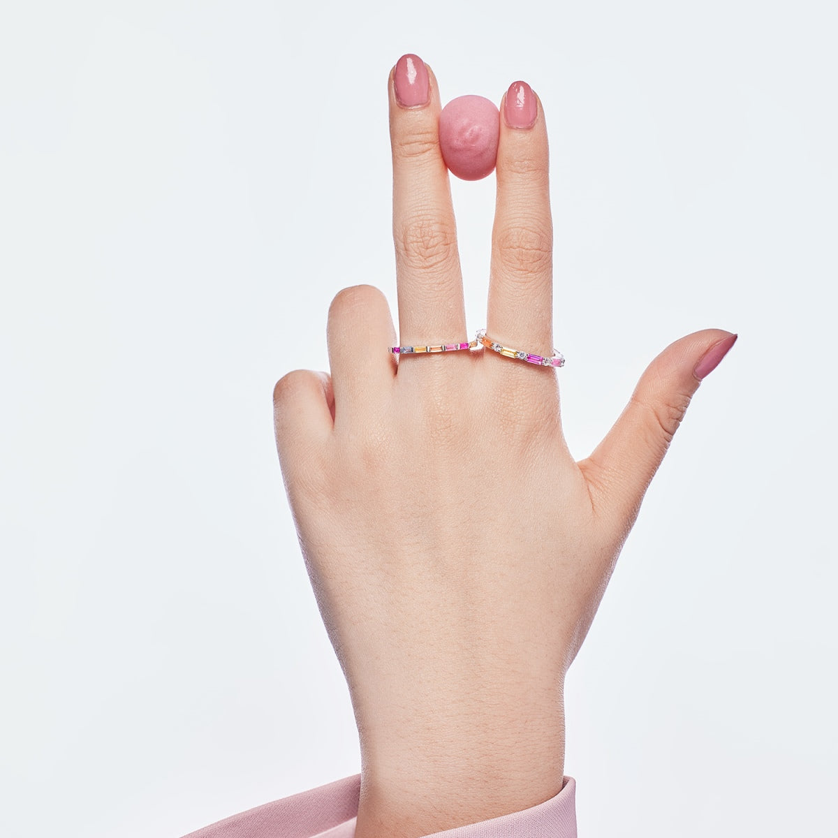 [Elowen Jewels]Exquisite Multicolored Emerald Cut Daily Ring