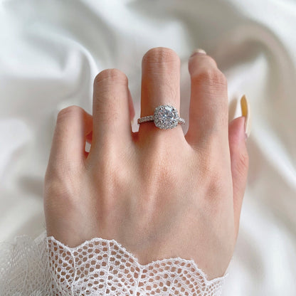 [Elowen Jewels]Dazzling Resplendent Round Cut Wedding Ring