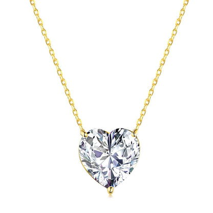 [Elowen Jewels]6.0 carat Radiant Heart Shape Necklace