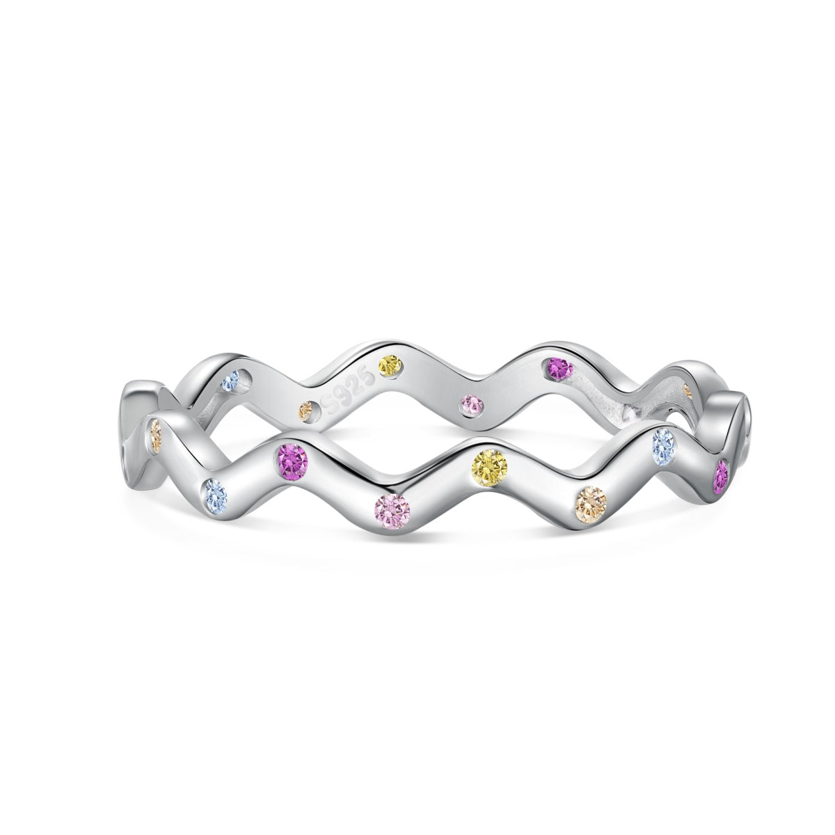 [Elowen Jewels]Ornate Vibrant Round Cut Daily Ring