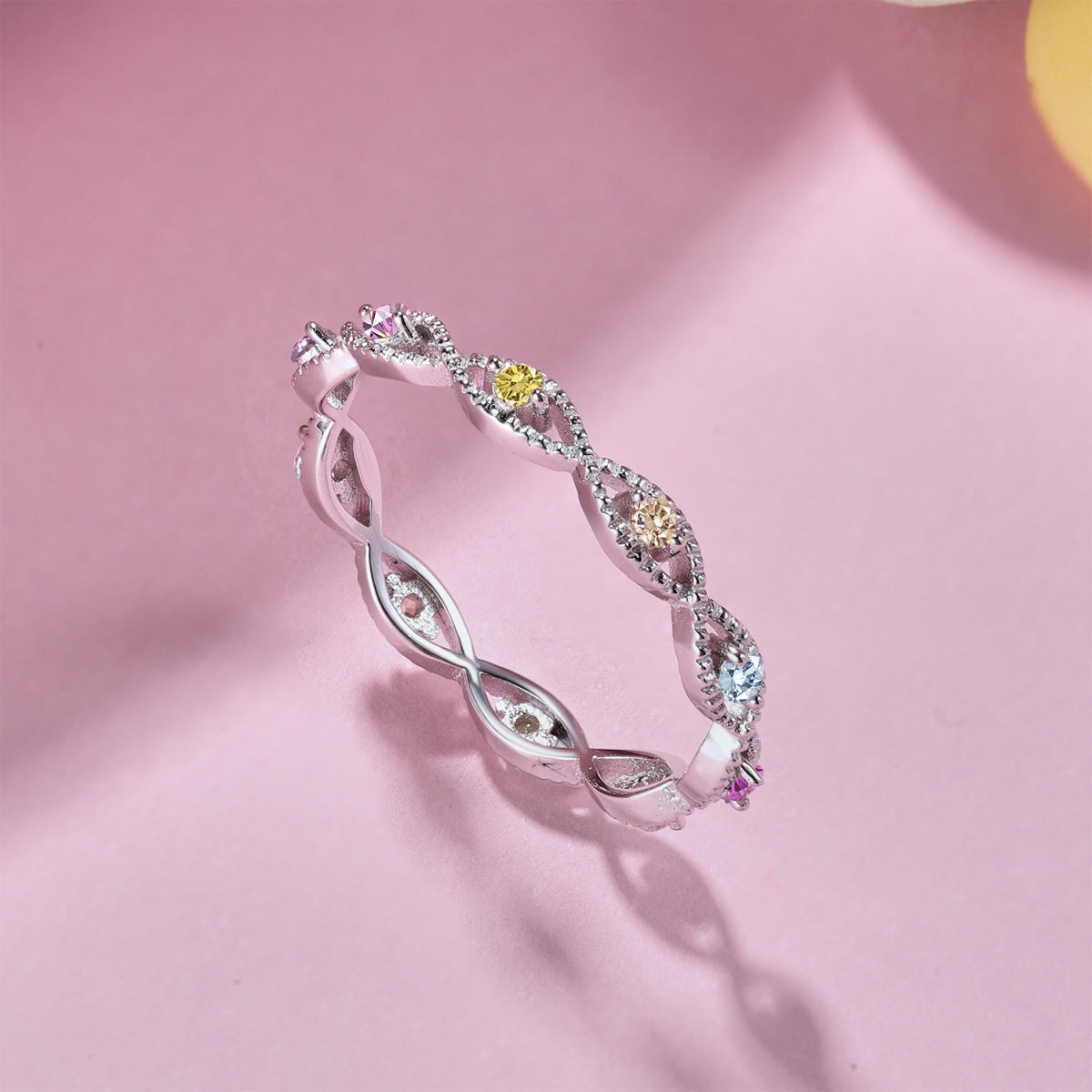 [Elowen Jewels]Elegant Energetic Round Cut Daily Ring