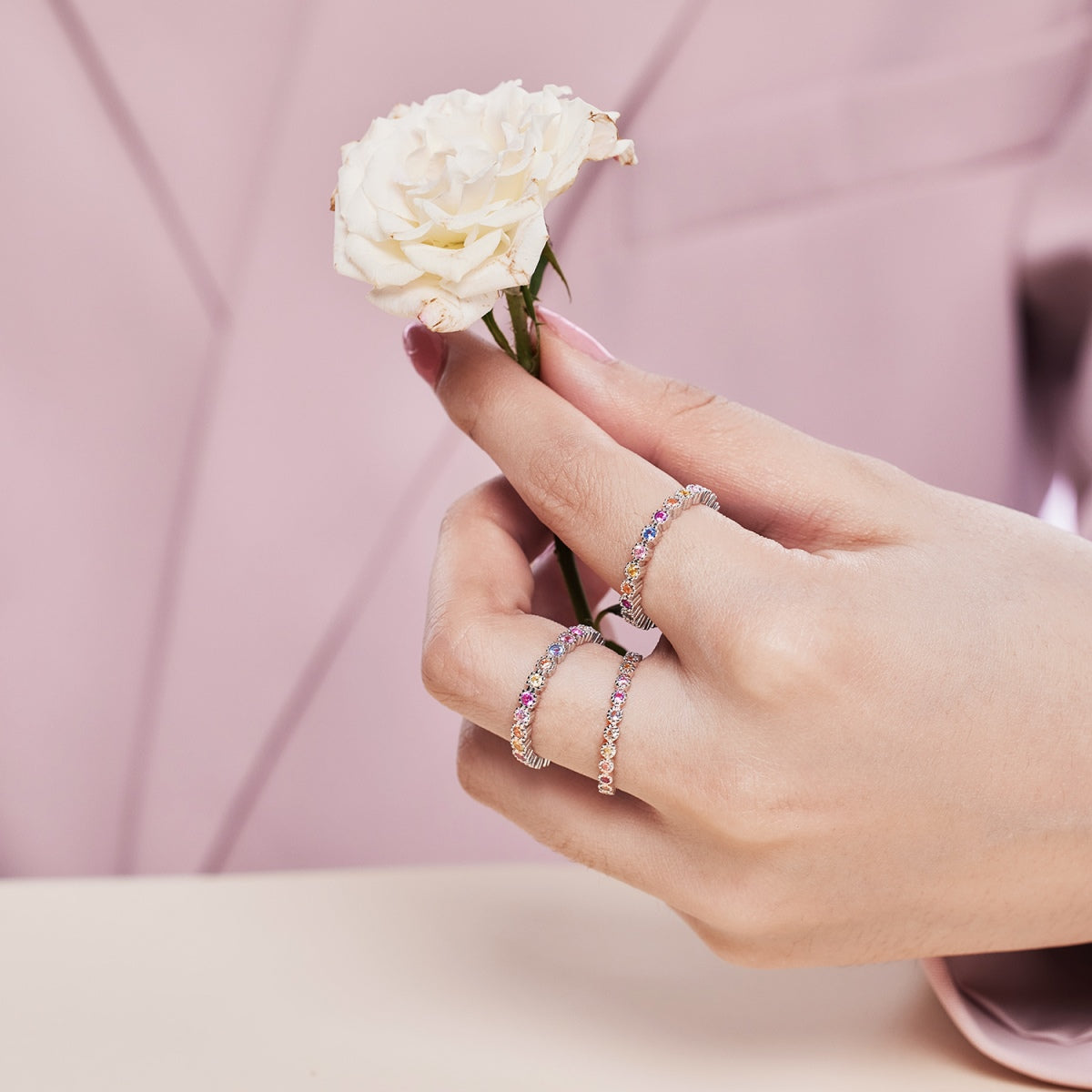 [Elowen Jewels]Elegant Energetic Round Cut Daily Ring
