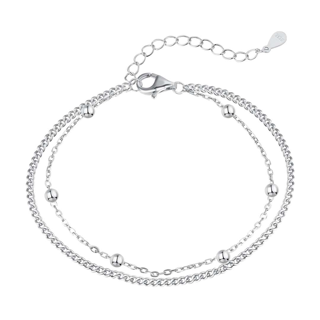 [Elowen Jewels]Delicate Bead Double Layer Bracelet