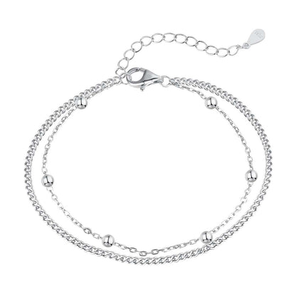 [Elowen Jewels]Delicate Bead Double Layer Bracelet