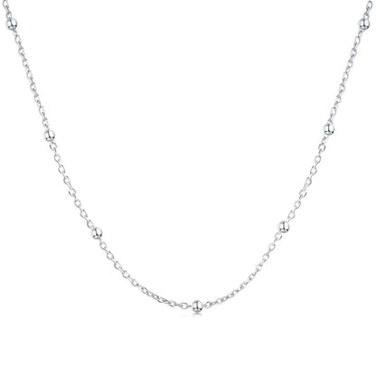[Elowen Jewels]Small Bead Clavicle Chain Simple Necklace
