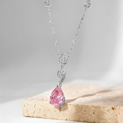 [Elowen Jewels]Dazzling Pear Cut Necklace