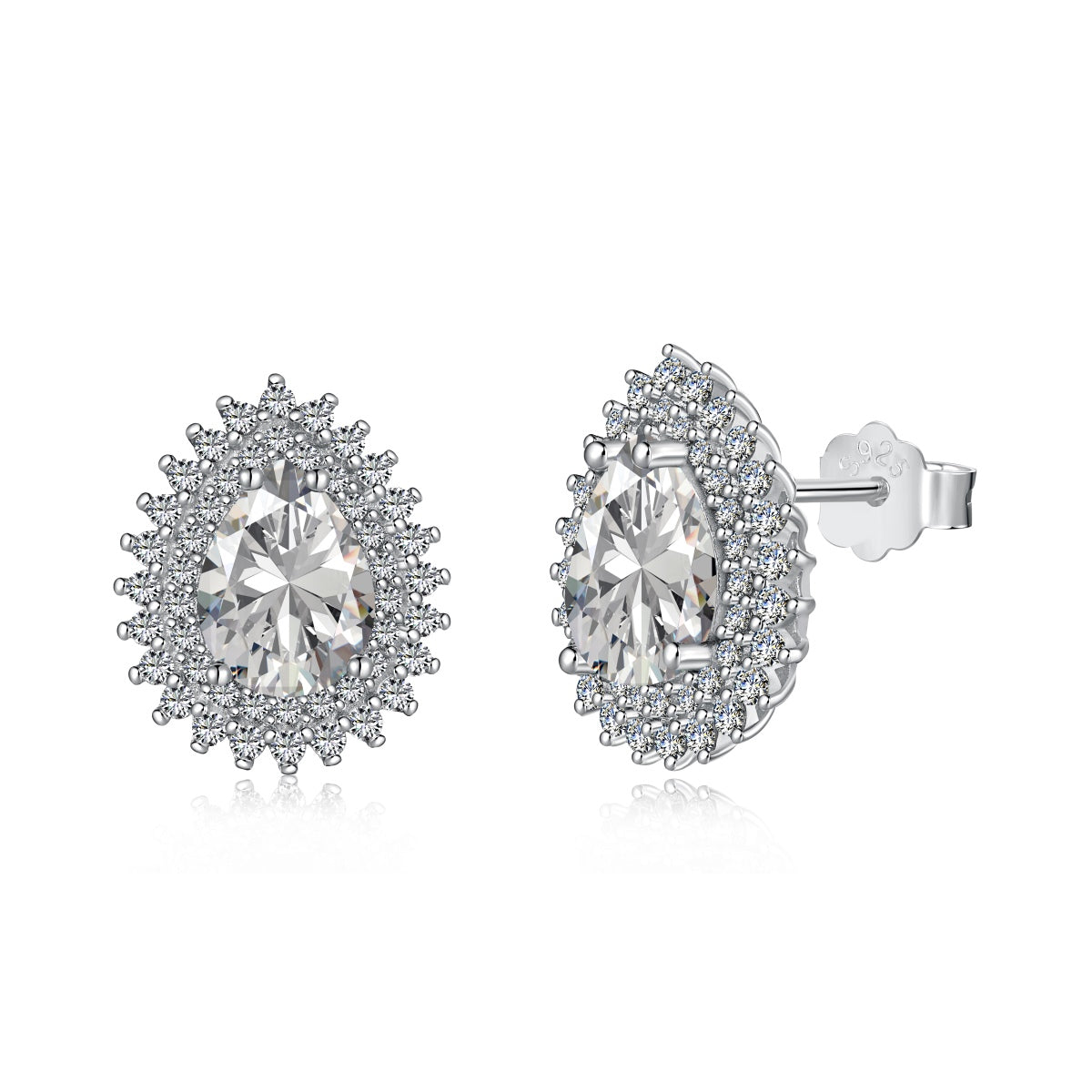 [Elowen Jewels]Delicate Gorgeous Pear Cut Daily Earrings