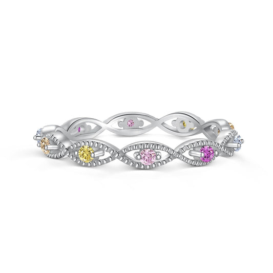 [Elowen Jewels]Elegant Energetic Round Cut Daily Ring