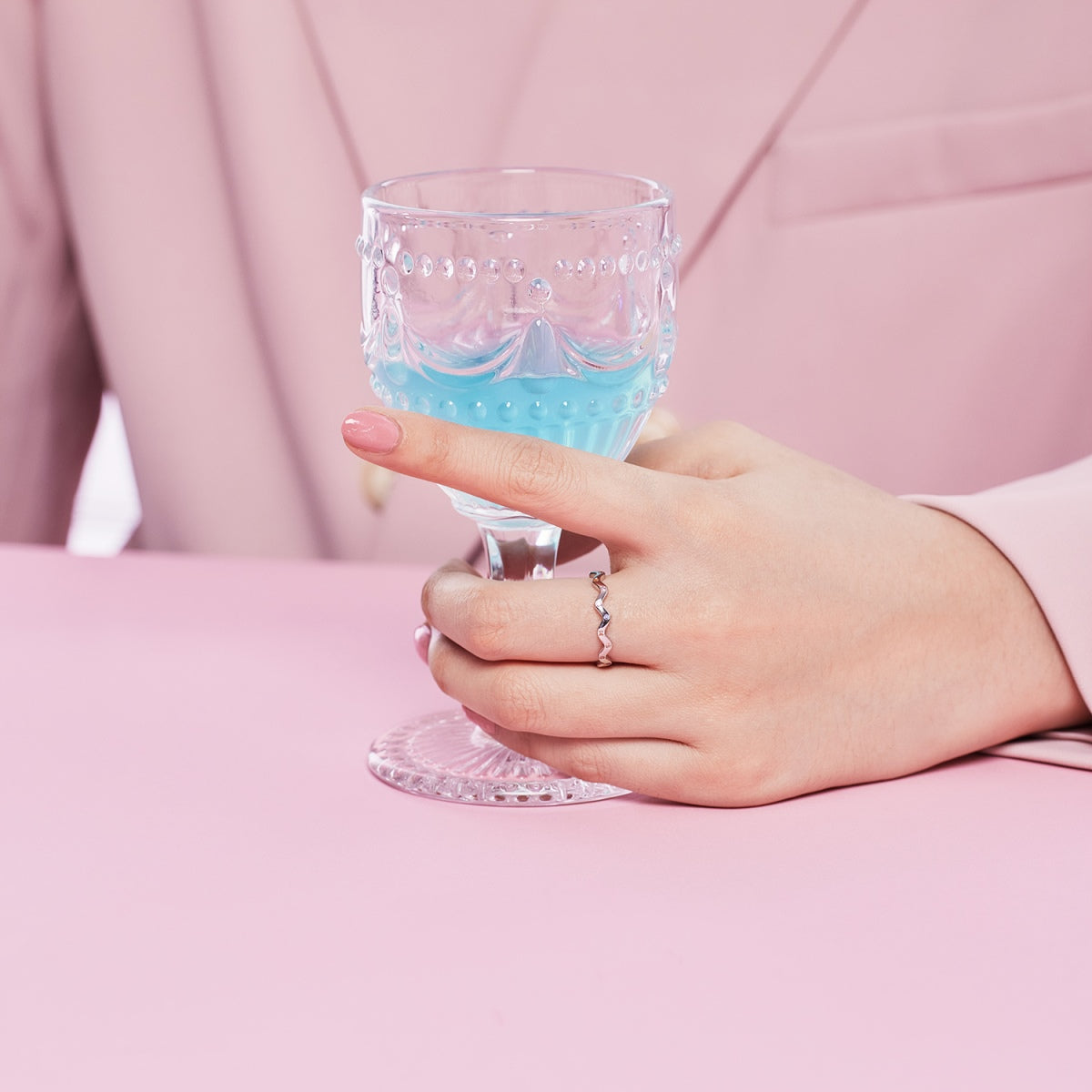 [Elowen Jewels]Ornate Vibrant Round Cut Daily Ring