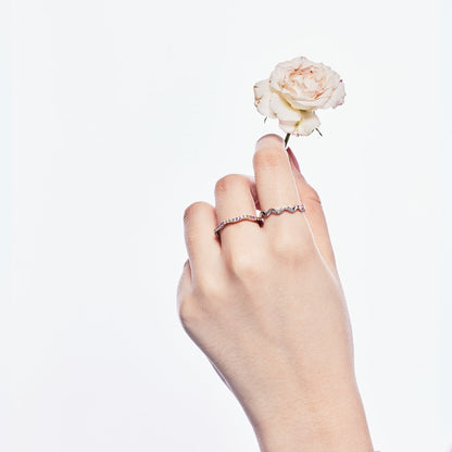 [Elowen Jewels]Ornate Vibrant Round Cut Daily Ring