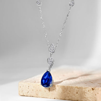 [Elowen Jewels]Dazzling Pear Cut Necklace
