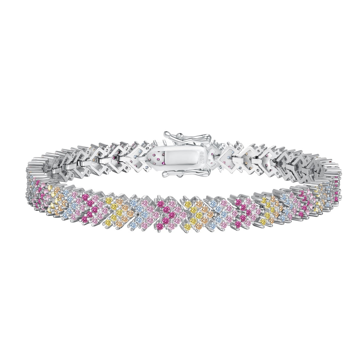 [Elowen Jewels]Ornate Sparkling Round Cut Party Bracelet