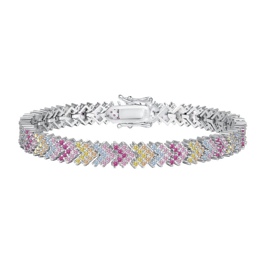 [Elowen Jewels]Ornate Sparkling Round Cut Party Bracelet