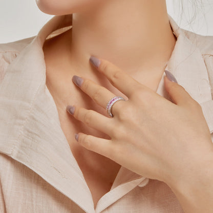 [Elowen Jewels]Ornate Colorful Radiant Cut Daily Ring