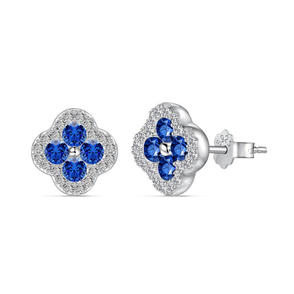 [Elowen Jewels]Four-Leaf Clover Flower Shaped Earrings