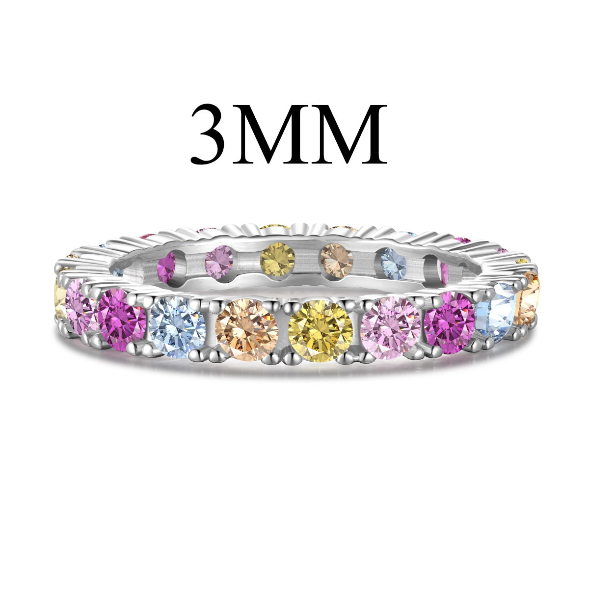 [Elowen Jewels]Dazzling Lustrous Round Cut Tennis Ring