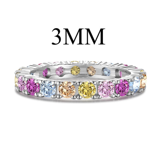 [Elowen Jewels]Dazzling Lustrous Round Cut Tennis Ring