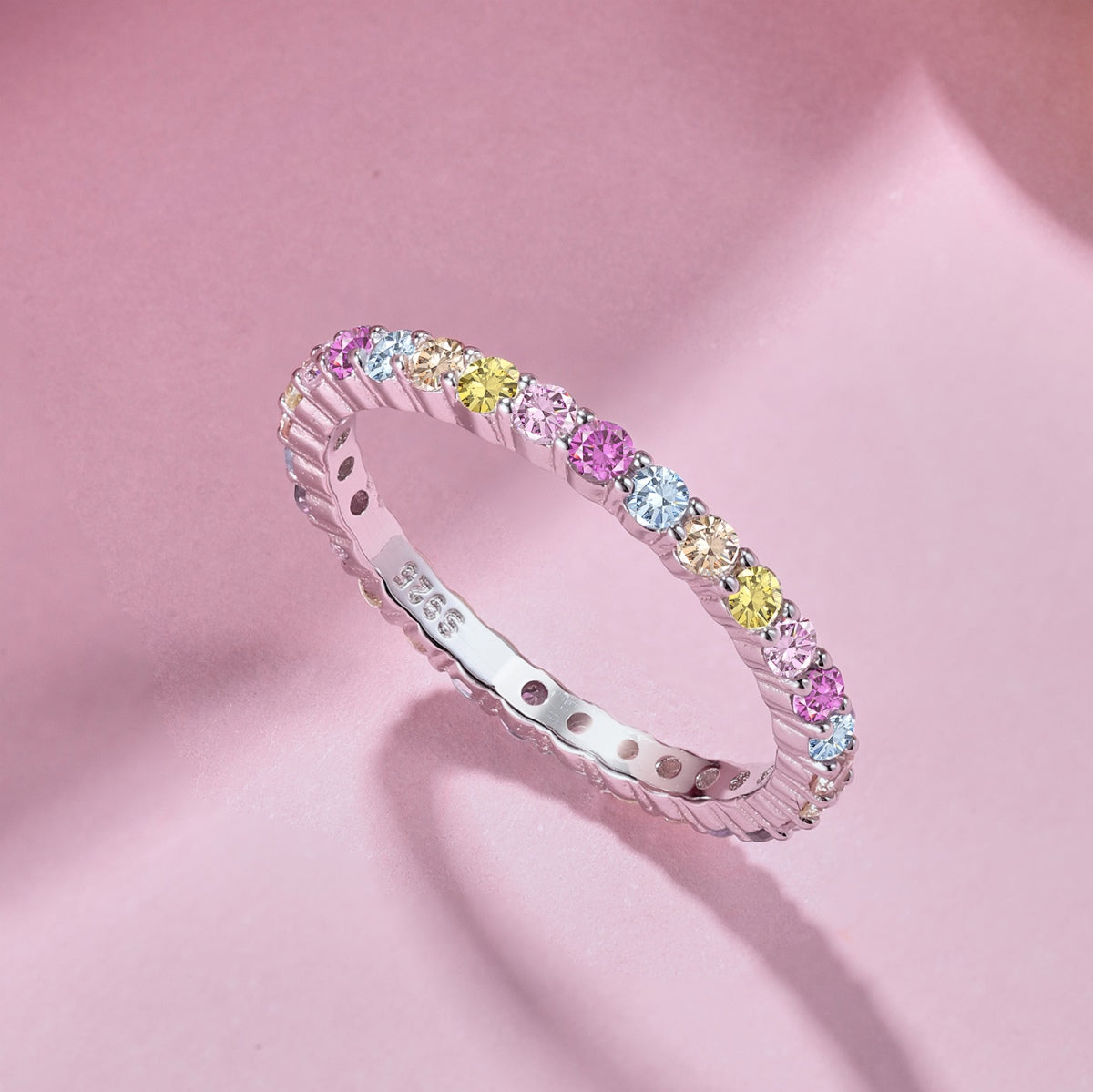 [Elowen Jewels]Elegant Vivid Round Cut Daily Ring