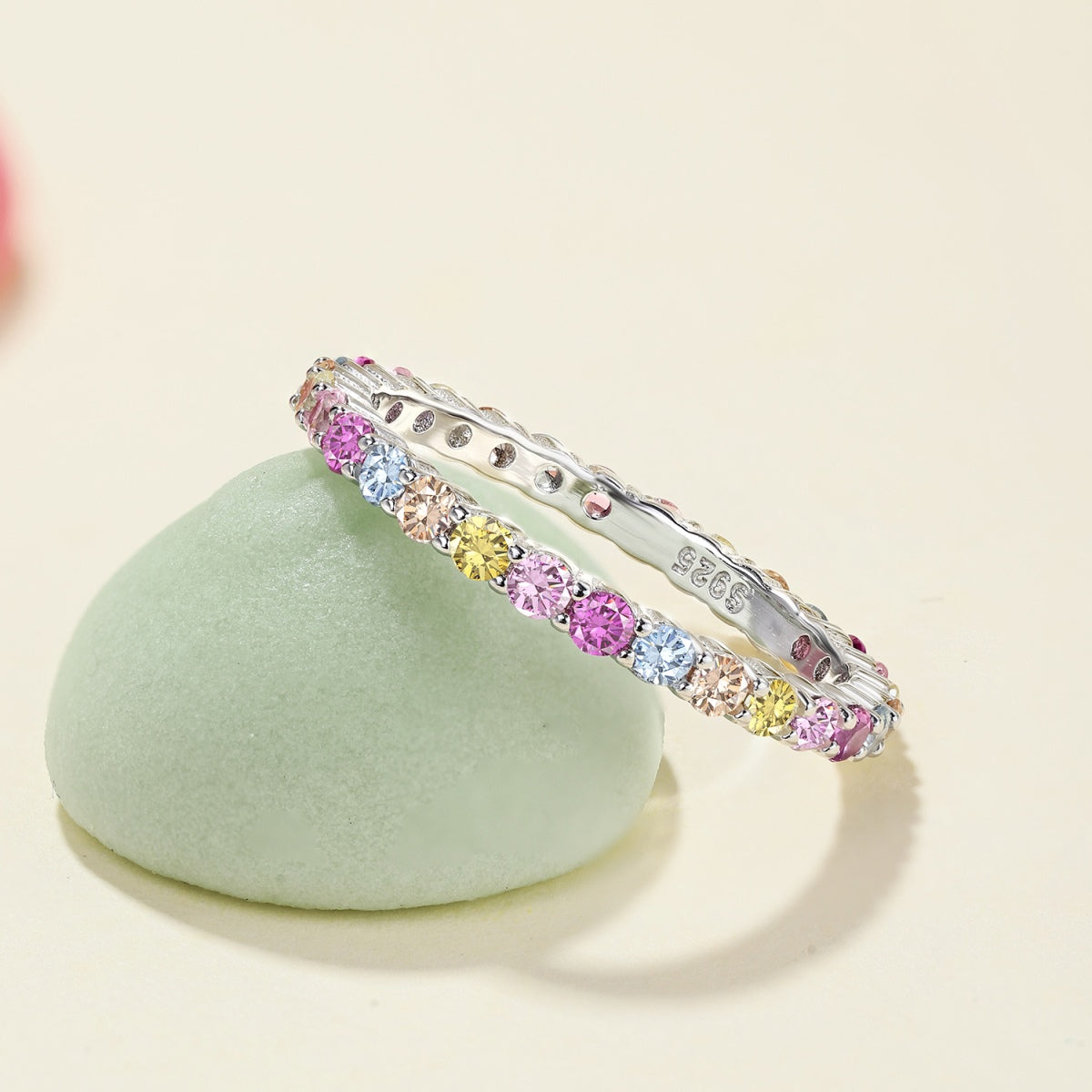 [Elowen Jewels]Elegant Vivid Round Cut Daily Ring