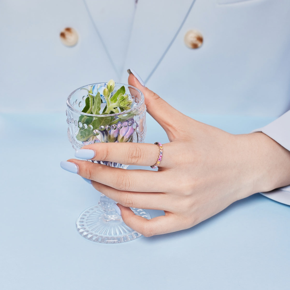 [Elowen Jewels]Dazzling Resplendent Round Cut Party Ring