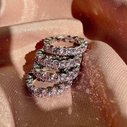 [Elowen Jewels]Eternity Round Cut Tennis Ring