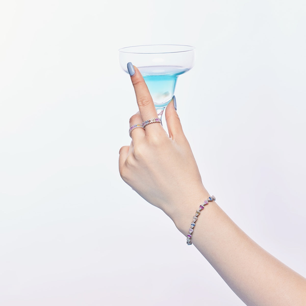 [Elowen Jewels]Radiant Water Drop Shape Daily Bracelet