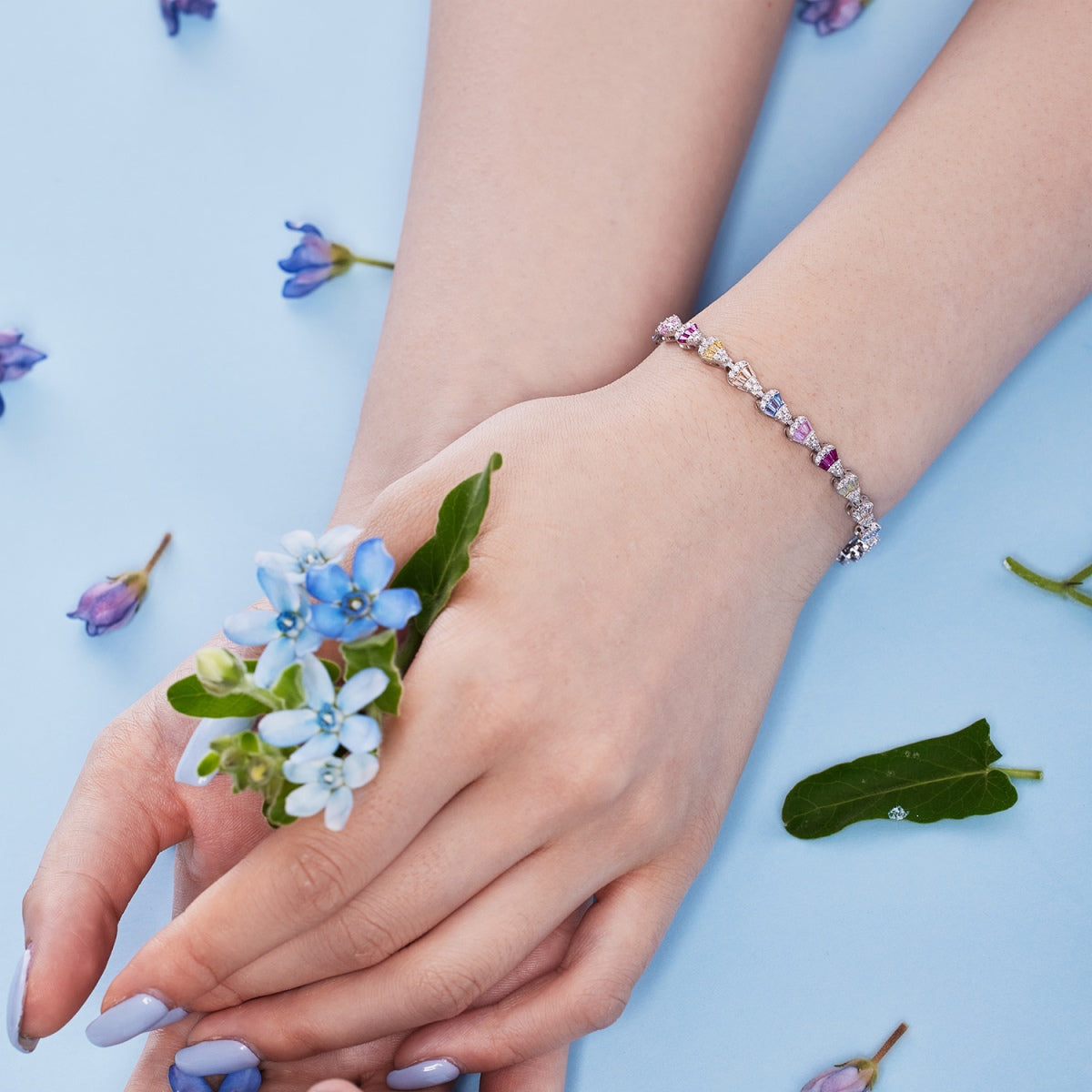 [Elowen Jewels]Radiant Water Drop Shape Daily Bracelet