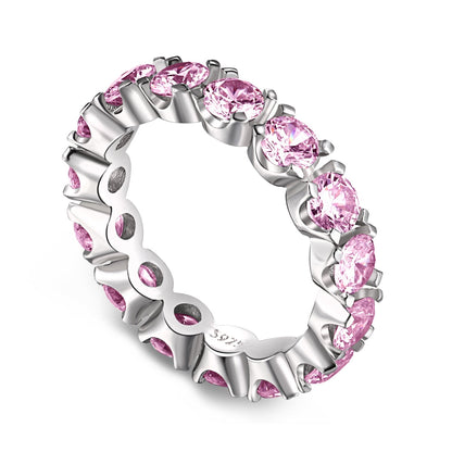 [Elowen Jewels]Eternity Round Cut Tennis Ring