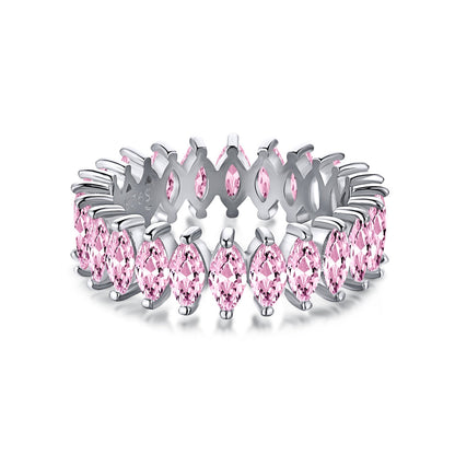 [Elowen Jewels]Gorgeous Marquise Cut Tennis Ring