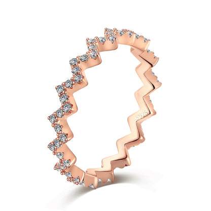 [Elowen Jewels]Delicate Enchanting Wave Shape Daily Ring