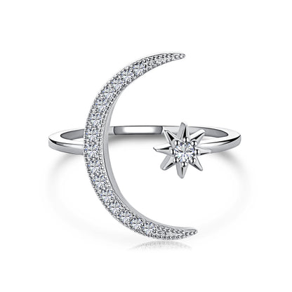 [Elowen Jewels]Eternity Moon & Star Ring