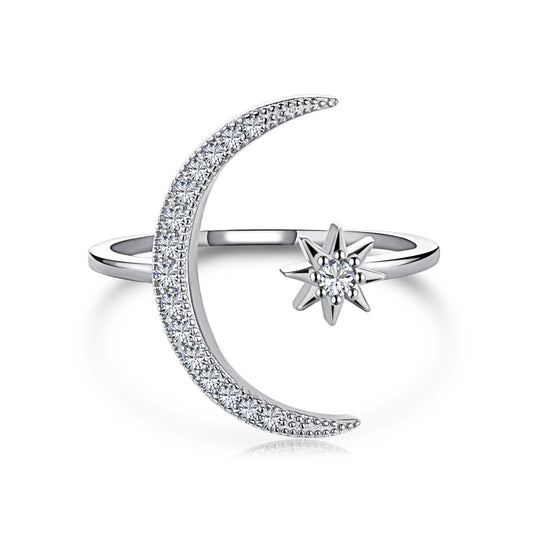[Elowen Jewels]Eternity Moon & Star Ring