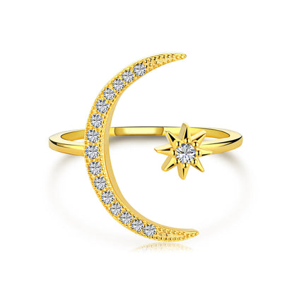 [Elowen Jewels]Eternity Moon & Star Ring