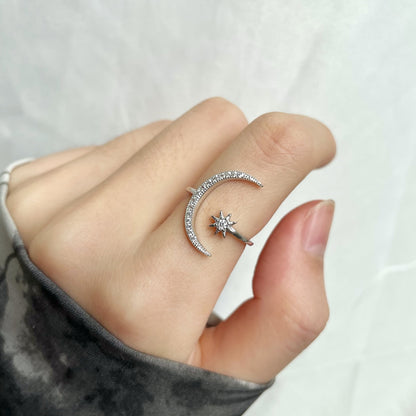 [Elowen Jewels]Eternity Moon & Star Ring