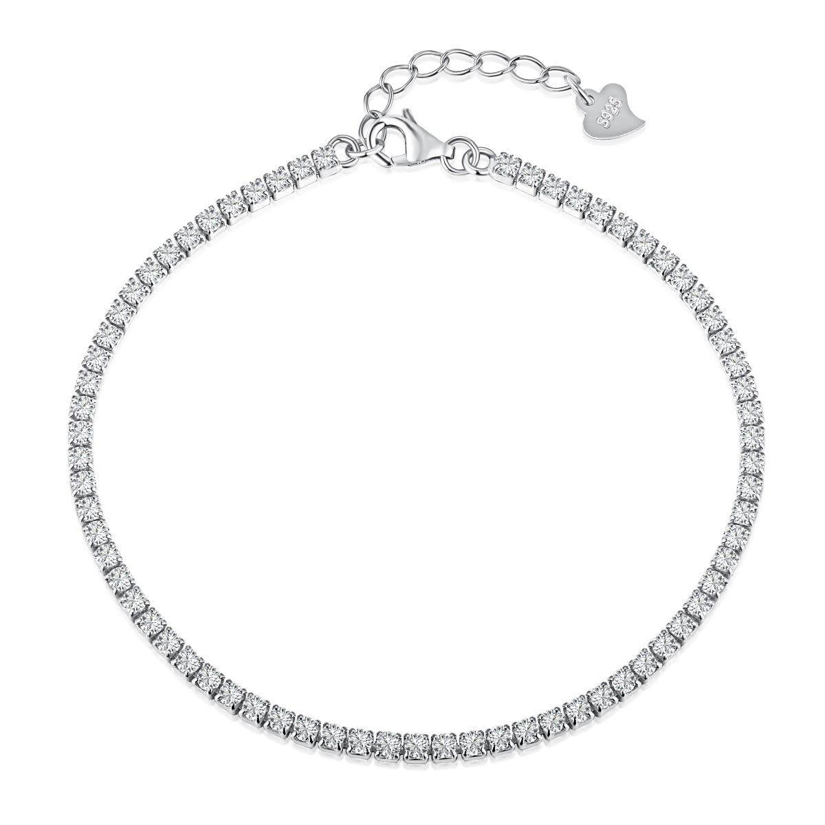 [Elowen Jewels]Radiant Shinning Princess Cut Tennis Bracelet