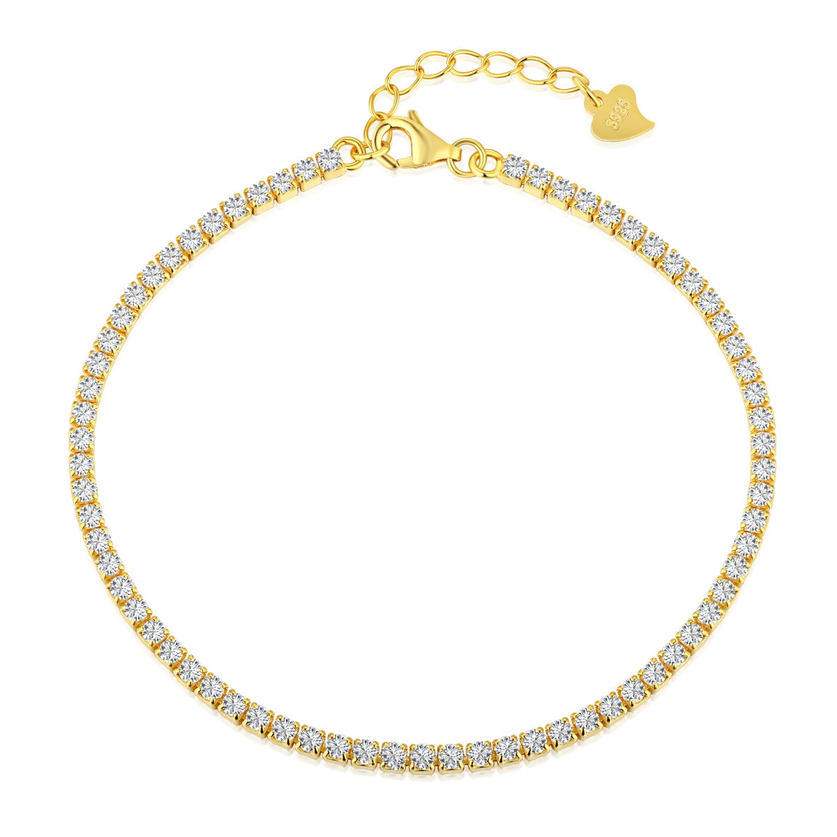 [Elowen Jewels]Radiant Shinning Princess Cut Tennis Bracelet