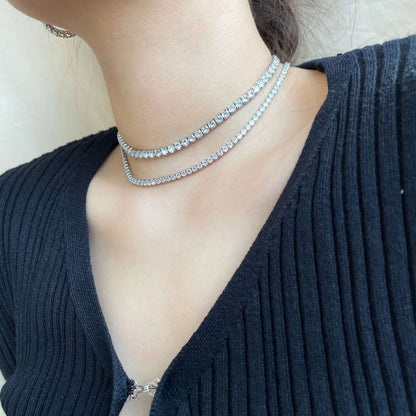 [Elowen Jewels]Elegant Tennis Chain Necklace