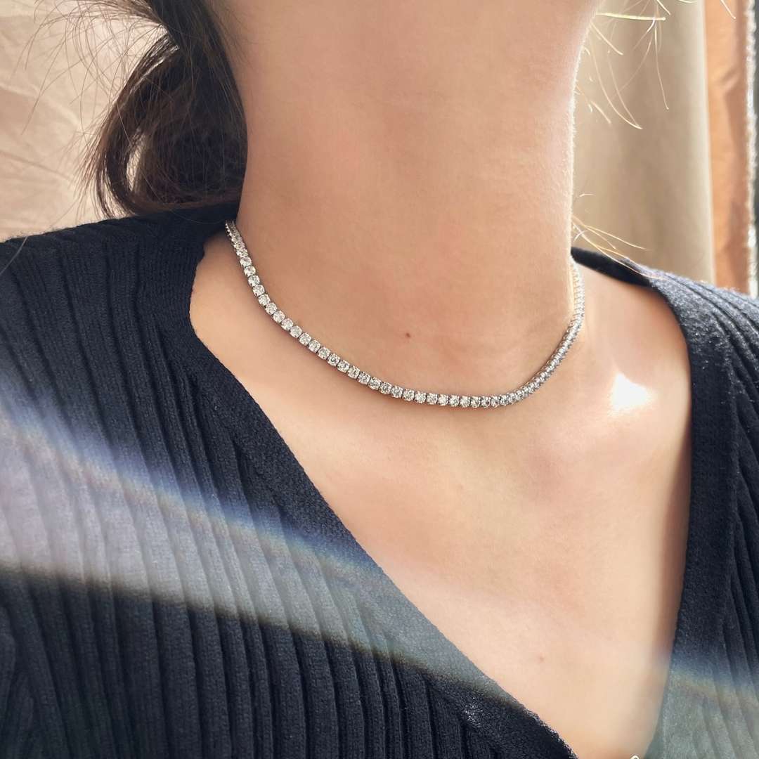 [Elowen Jewels]Elegant Tennis Chain Necklace