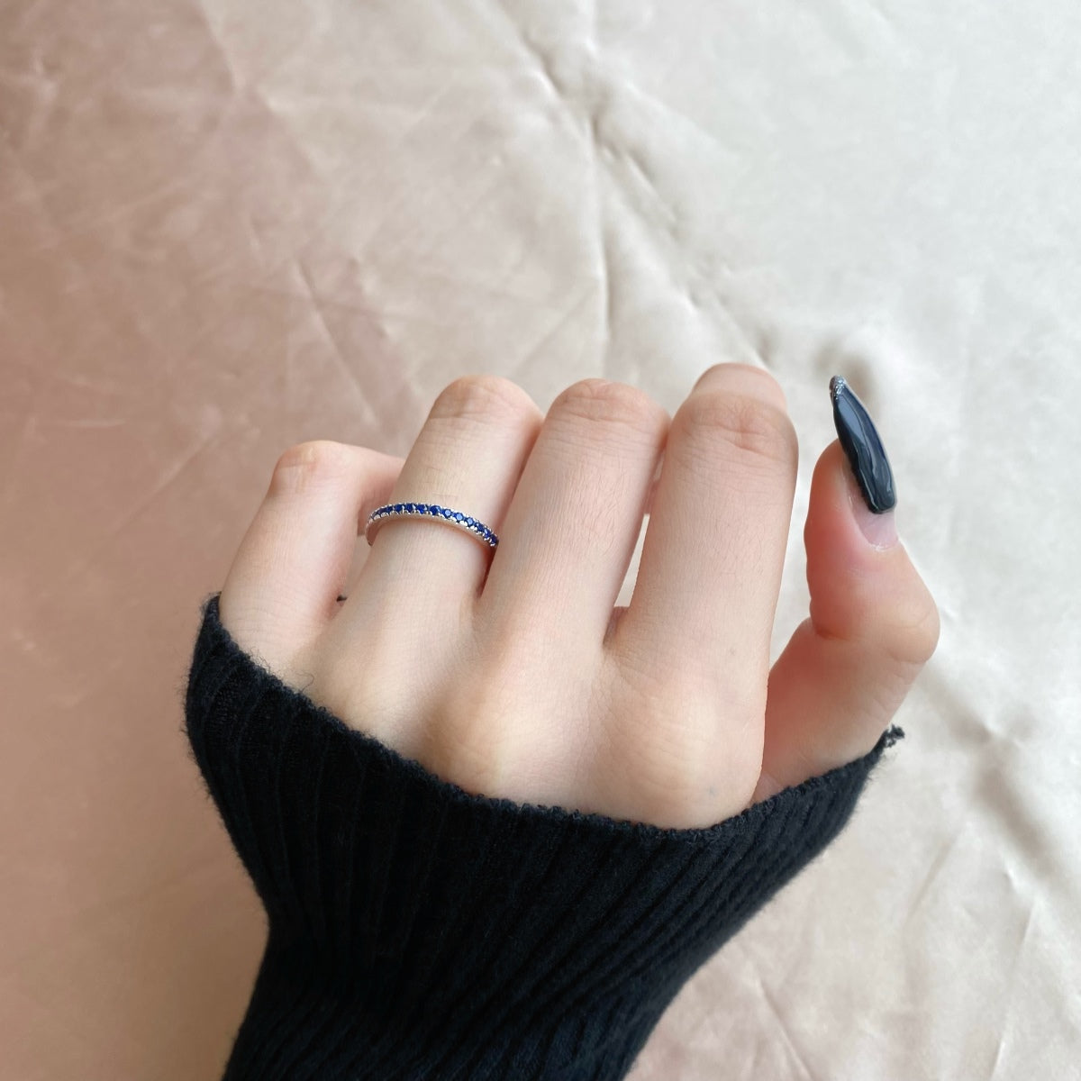 [Elowen Jewels]Delicate Sparkling Round Cut Daily Ring