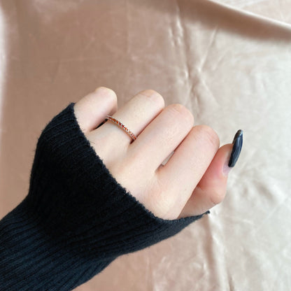 [Elowen Jewels]Delicate Sparkling Round Cut Daily Ring
