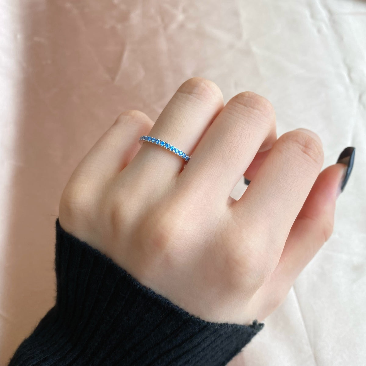 [Elowen Jewels]Delicate Sparkling Round Cut Daily Ring