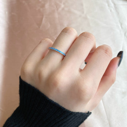 [Elowen Jewels]Delicate Sparkling Round Cut Daily Ring