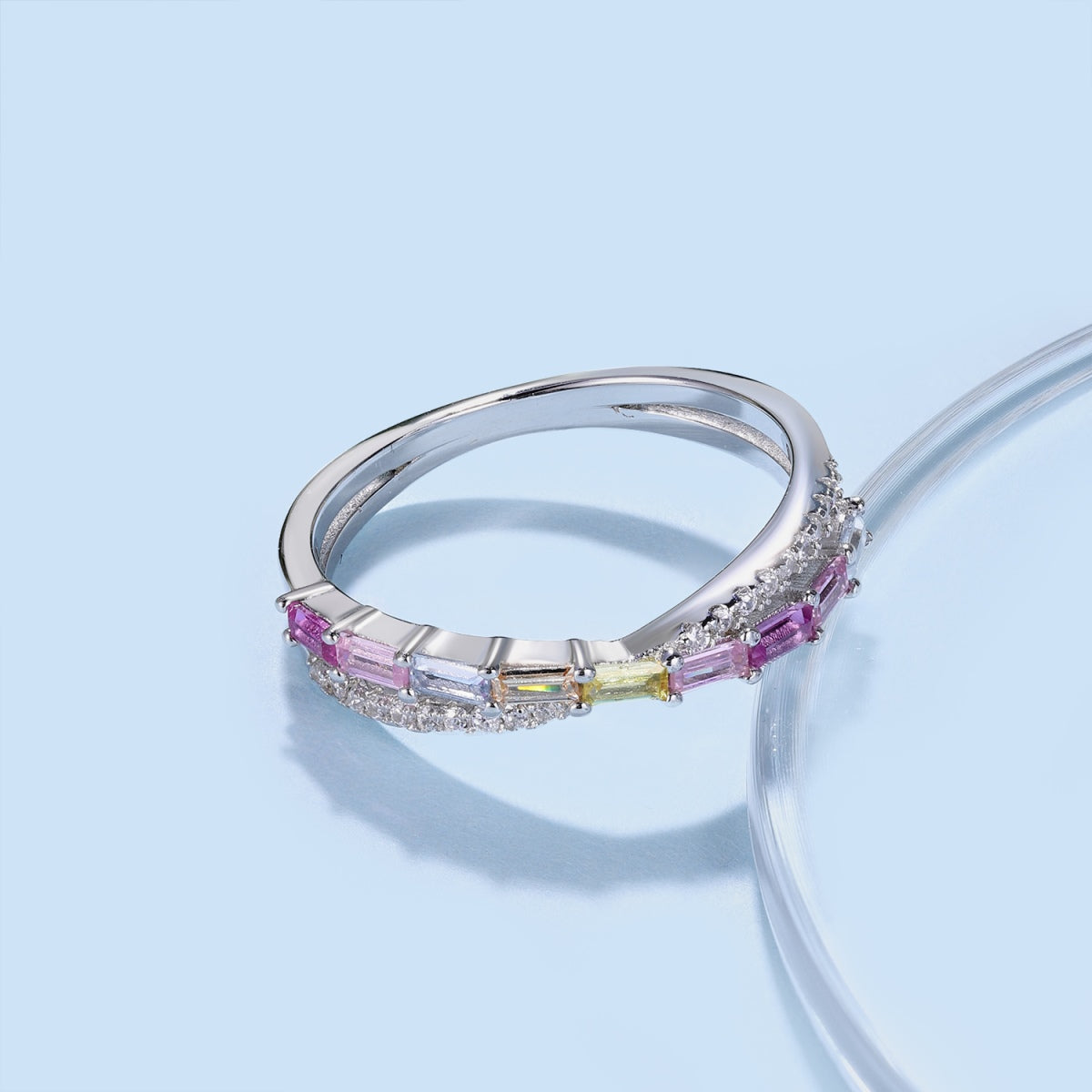 [Elowen Jewels]Energetic Elegant Radiant Cut Party Ring